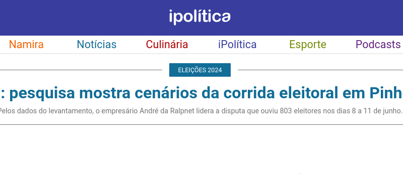 Portal Imirante.com cita pesquisa da EPO.